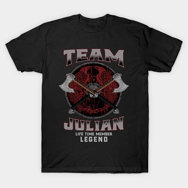 Julian Name - Life Time Member Legend T-Shirt by Stacy Peters Art